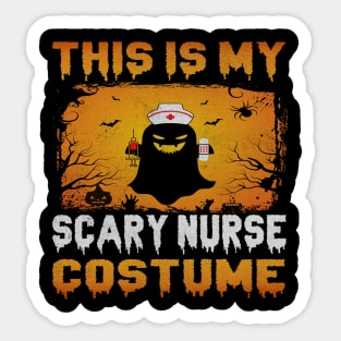 This Is My Scary Nurse Costume Fun Halloween Men Women Girls Sticker